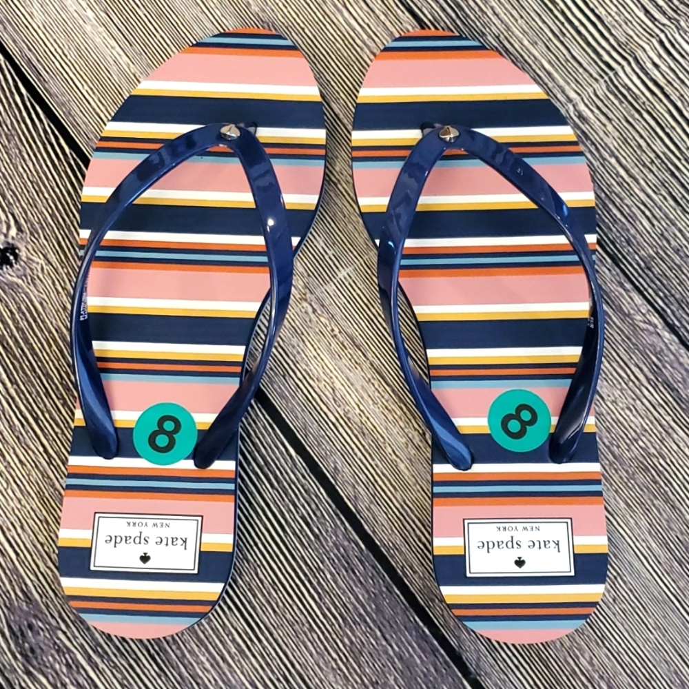 Kate Spade Multi Color Flip Flops - image 8